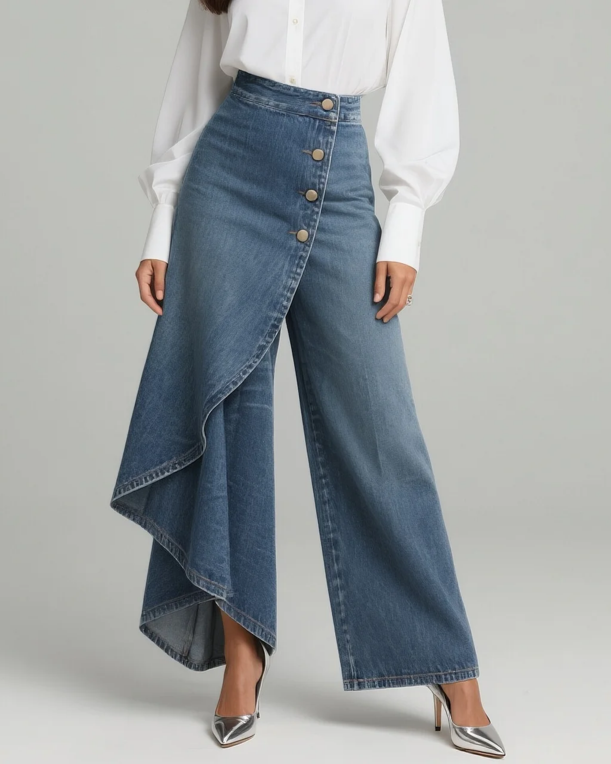 Pavellea - Jeans met rok effect