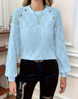 Gisellae - Blouse met Patroon en Lange Mouwen