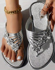Olivia - Diamanten bloemen sandalen