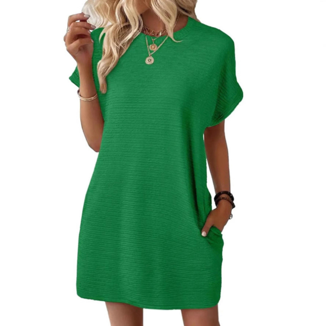 Aurellia - Zomerjurk voor dames met ronde hals en casual snit