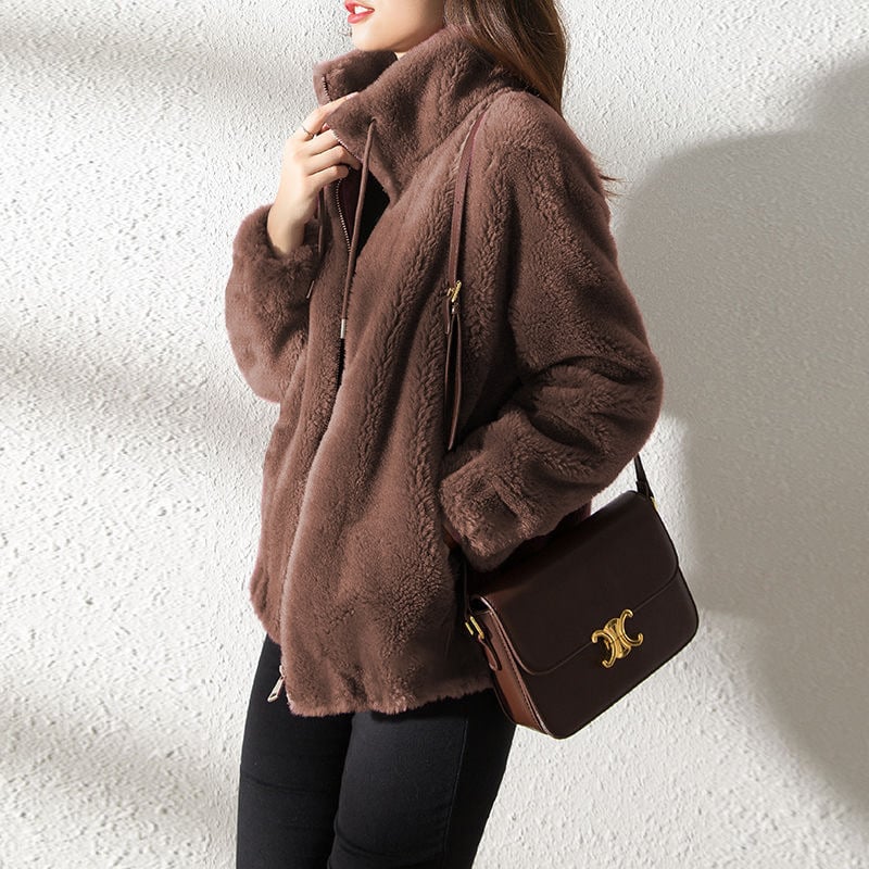 Lune - Fluffy teddy jas voor dames