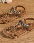 Hovira - Comfortabele Boheemse Platte Sandalen in Ibiza Chic Stijl