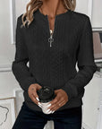 Sanne - Sweater met rits