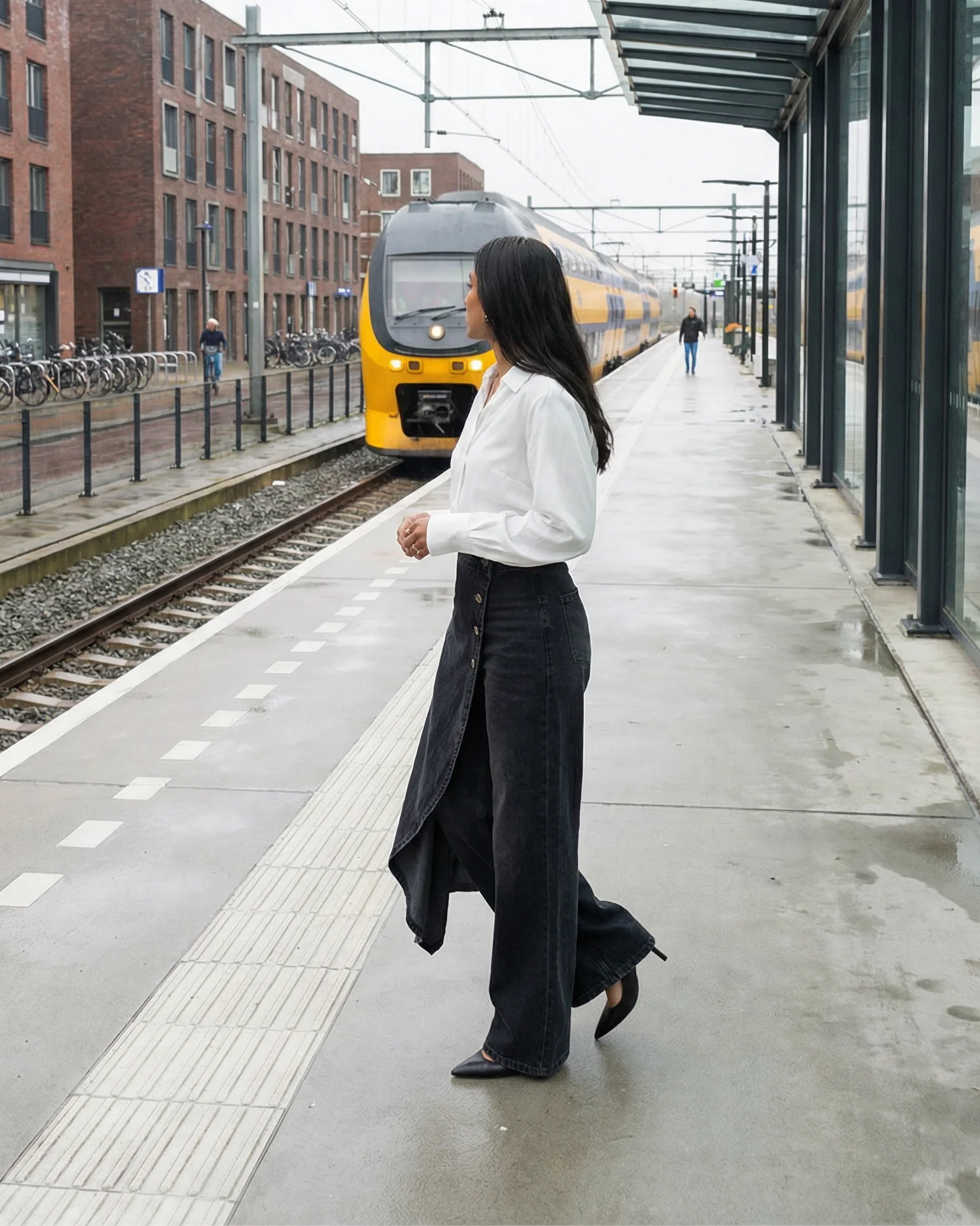 Pavellea - Jeans met rok effect