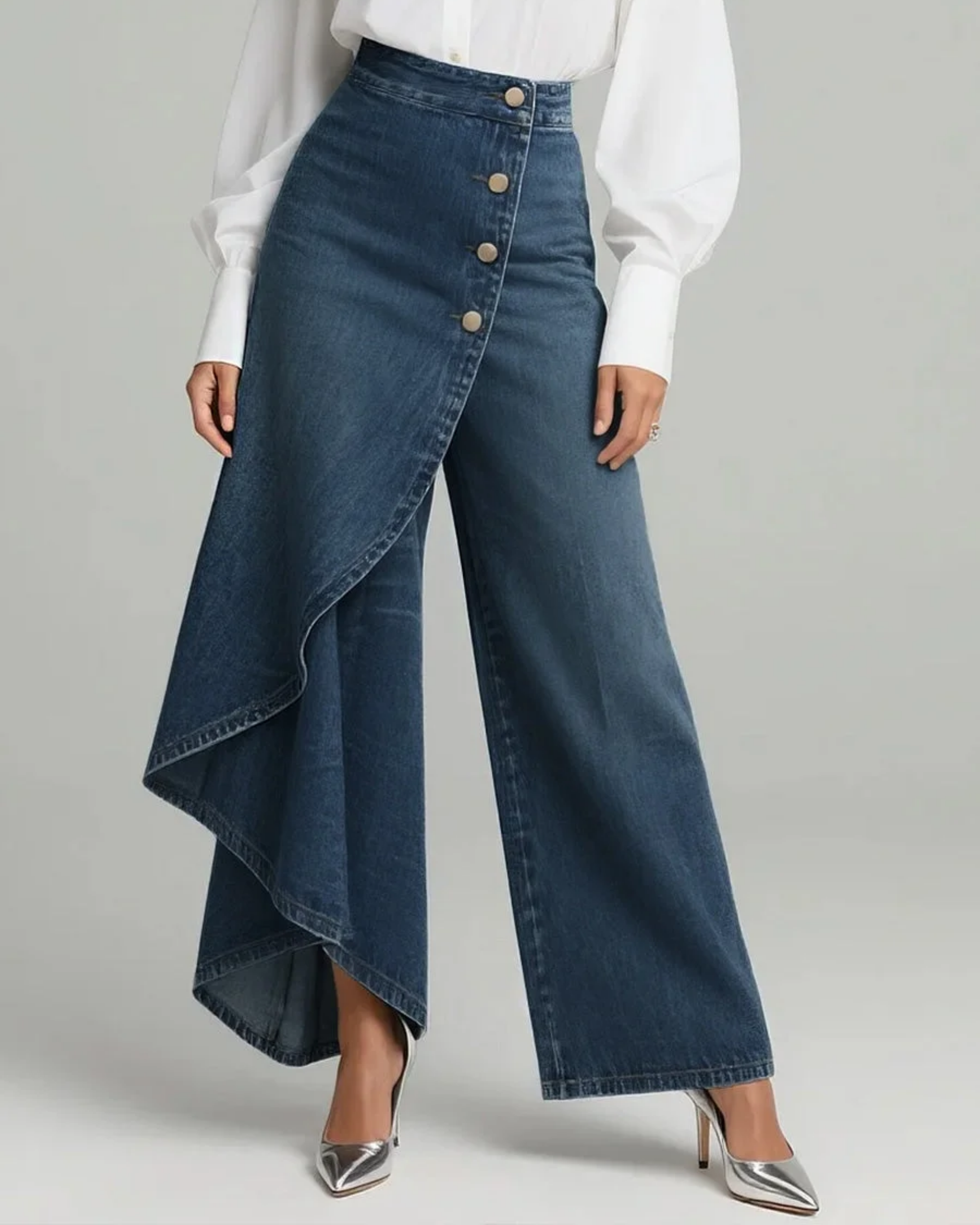 Pavellea - Jeans met rok effect