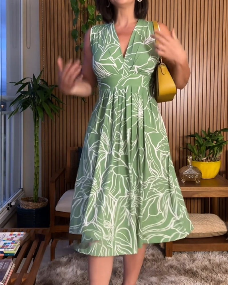 Cerina - Mouwloze jurk voor een stralende zomer