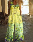 Lunelle - Vintage jumpsuit met bloemenpatroon voor dames
