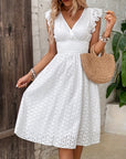 Darianne - Elegante getailleerde zomerjurk