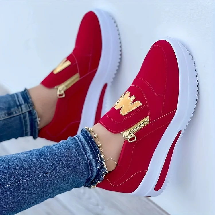 Nella - Comfortabele Orthopedische Schoenen met Casual Slip-on Platform voor Vrouwen