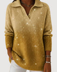 Eliravelle – Glanzende Trui met Elegante en Casual Stijl