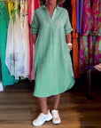 Cato - Gestreepte blousejurk voor dames