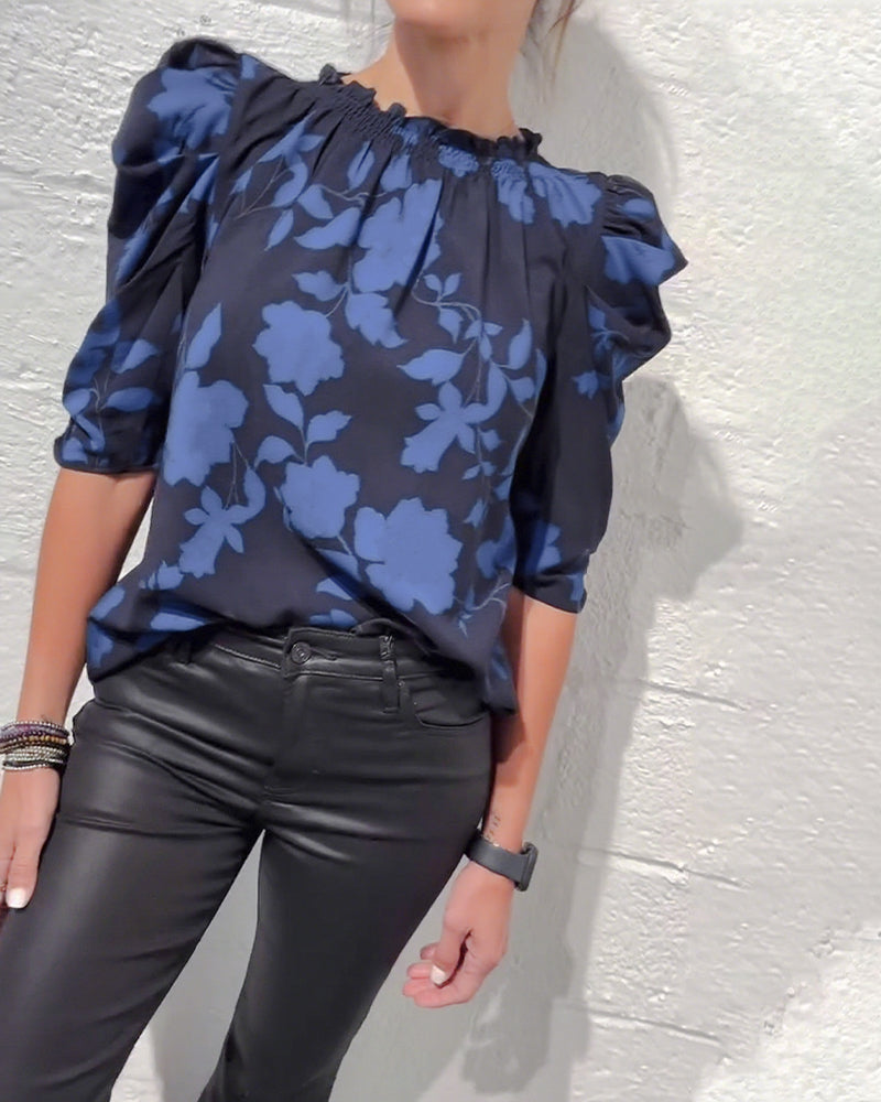 Bellamy - Blouse met Puffmouwen en Volants