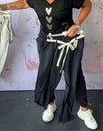 Tavira - Comfortabele casual broek met zak en effen kleur