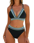 Stephanie | figuurvormende bikini-set met stijlvolle contrasterende details