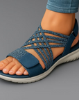Janira - Dames sandalen met comfortabele verstelbare gevlochten banden