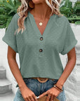Isabelle - V-Neck Solid Loose Shirt