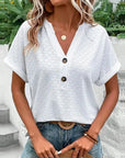 Isabelle - V-Neck Solid Loose Shirt