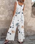 Indira - Mouwloze jumpsuit met prachtige print