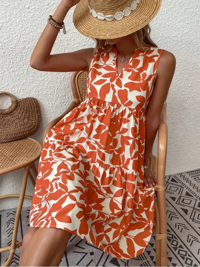 Elaris - Korte jurk voor dames met bloemenprint