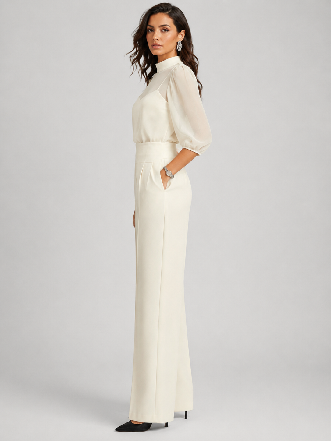 Amara | Drie-Delige Chiffon-Set