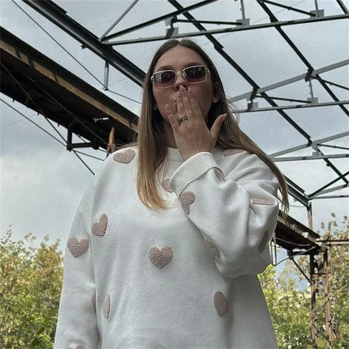 Abigail - Gebreide harten trui