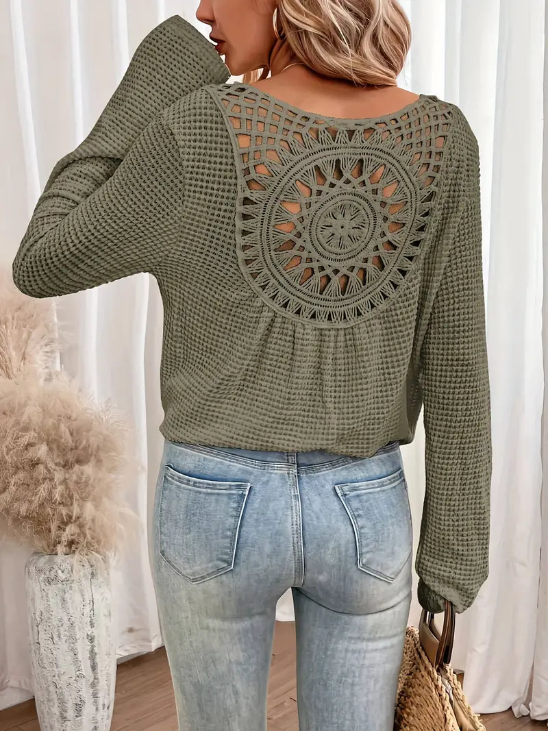Belen - Elegante blouse in Ibiza-stijl met V-halslijn
