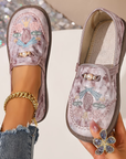 Fynora - Dames Schoenen Comfort Dagelijks Geborduurd Ontwerp Casual Stijl