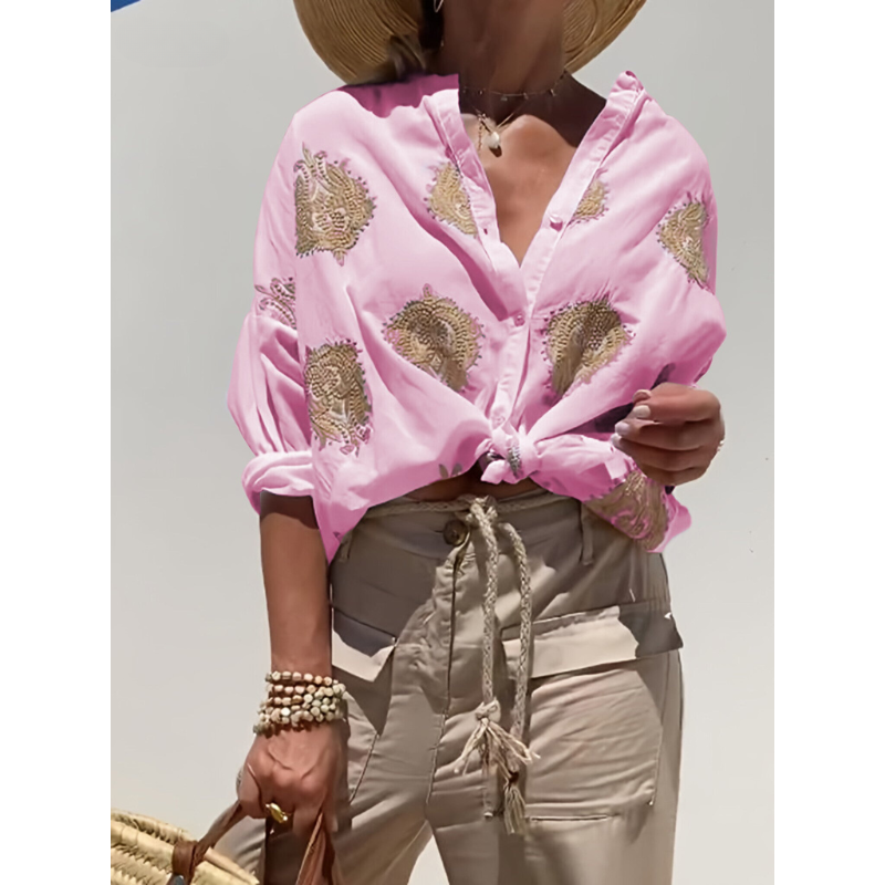 Elina - Chique Ibiza stijl Blouse