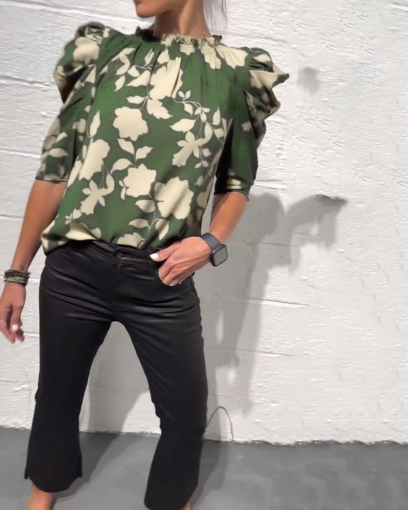 Bellamy - Blouse met Puffmouwen en Volants