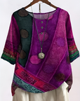 Elvoria - Zachte en Flatterende Boheemse Blouse