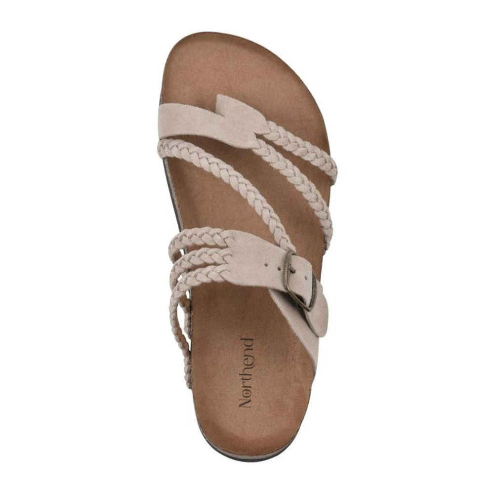 Adriana | Gevlochten Kurksandalen met Comfortvoetbed