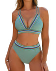 Stephanie | figuurvormende bikini-set met stijlvolle contrasterende details