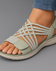 Janira - Dames sandalen met comfortabele verstelbare gevlochten banden