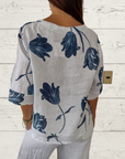 Evorra - Elegante Bloemenprint Top