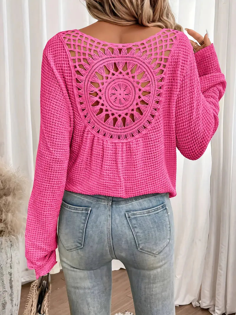 Belen - Elegante blouse in Ibiza-stijl met V-halslijn
