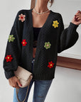 Risette - Gebreid gebloemd vest
