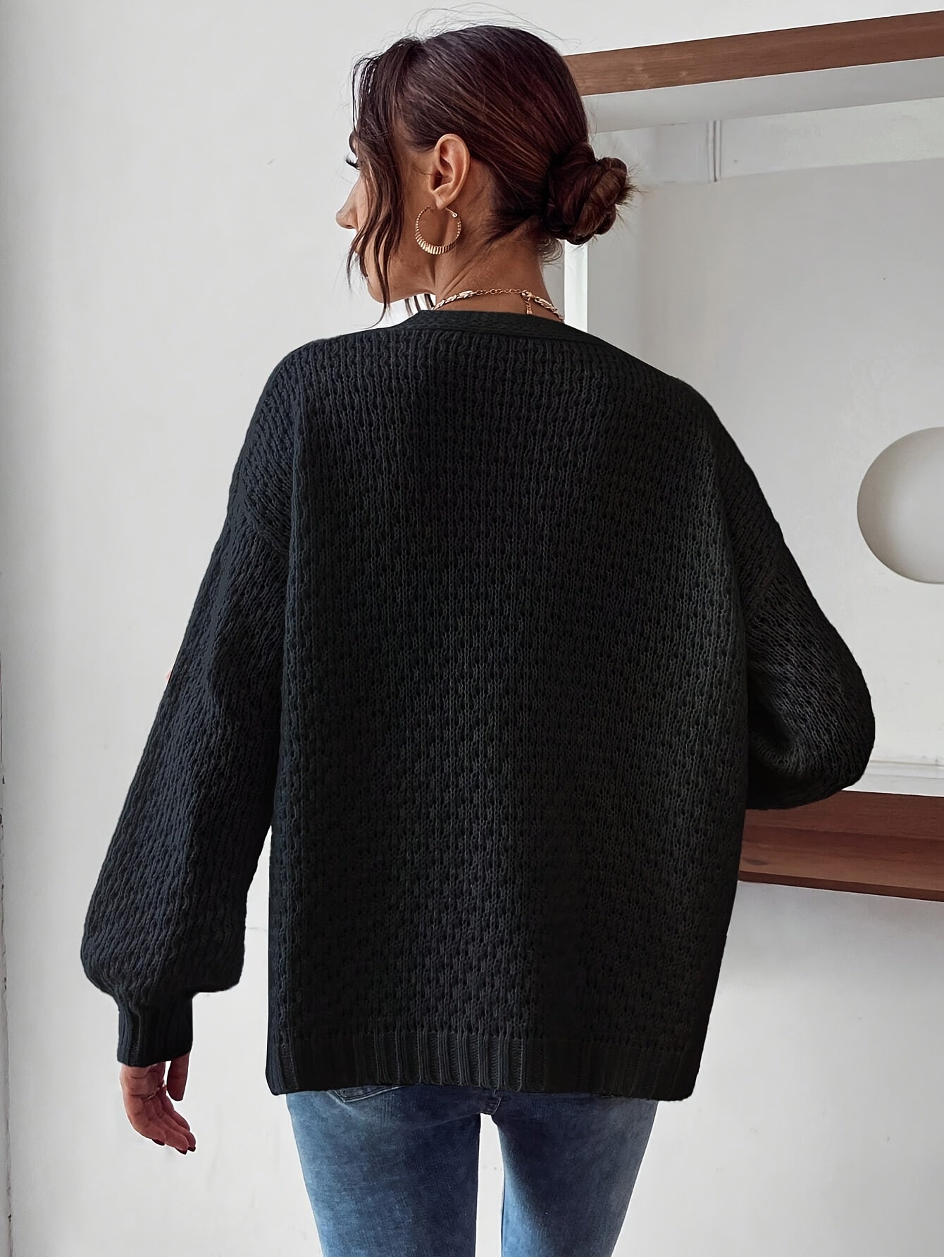 Risette - Gebreid gebloemd vest