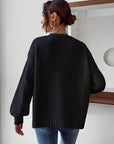 Risette - Gebreid gebloemd vest