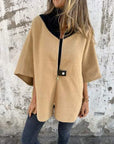 Rianne - Casual jack met opstaande kraag en ritssluiting