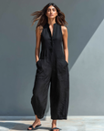 Soraya - Ruime Mouwloze Jumpsuit voor Vrouwen