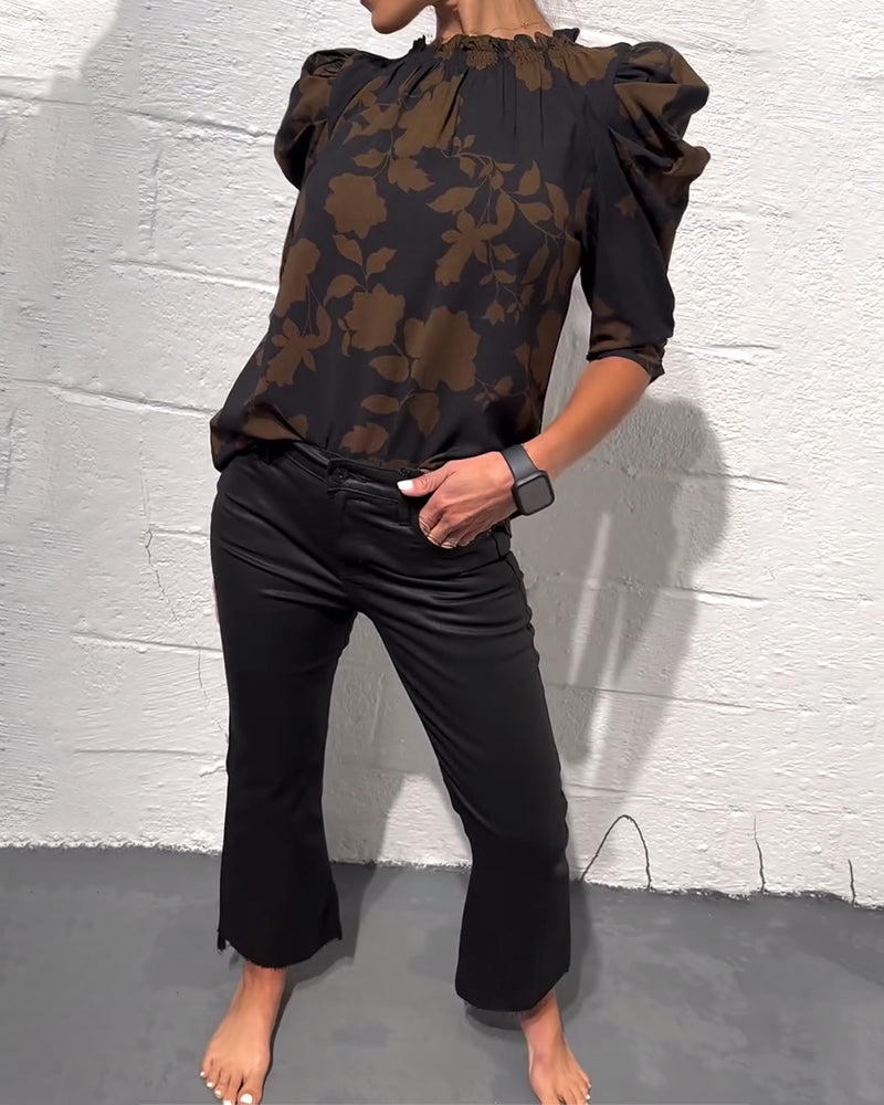 Bellamy - Blouse met Puffmouwen en Volants