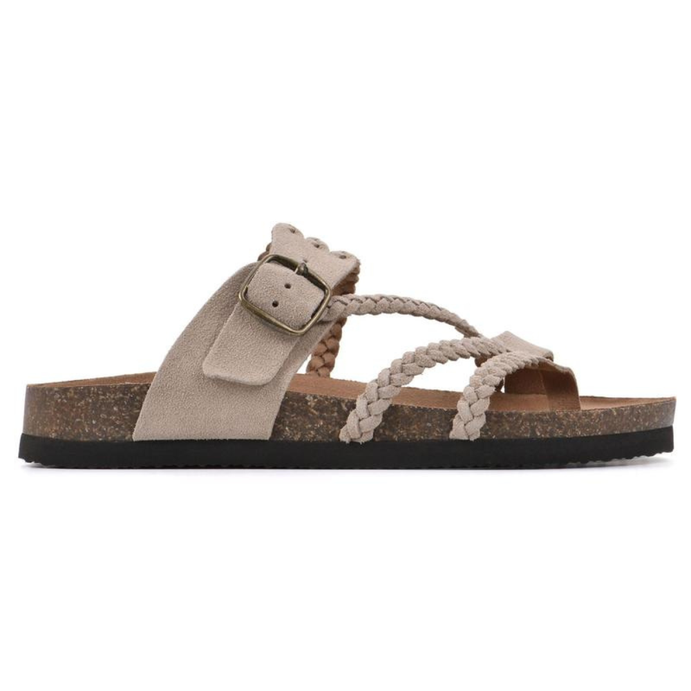 Adriana | Gevlochten Kurksandalen met Comfortvoetbed
