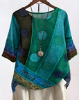 Elvoria - Zachte en Flatterende Boheemse Blouse