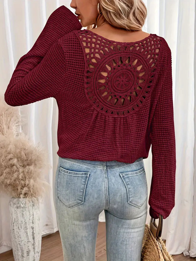 Belen - Elegante blouse in Ibiza-stijl met V-halslijn