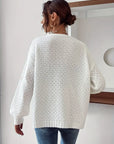 Risette - Gebreid gebloemd vest
