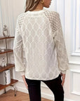 Gisellae - Blouse met Patroon en Lange Mouwen