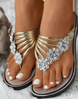 Olivia - Diamanten bloemen sandalen