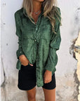 Linda - Suede look blouse