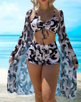 Laluna® 3-delige bikini-set met trendy print – stijlvol op het strand