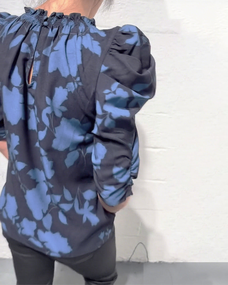 Bellamy - Blouse met Puffmouwen en Volants